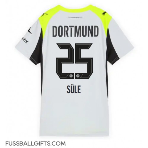 Borussia Dortmund Niklas Sule #25 Fußballbekleidung Auswärtstrikot Damen 2025-26 Kurzarm